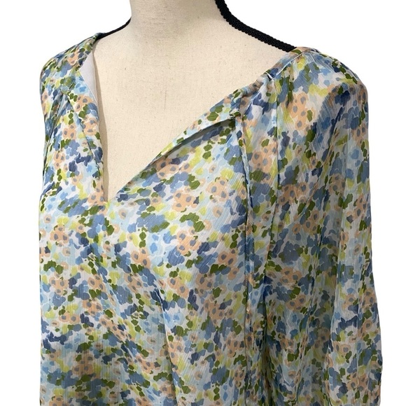 Abercrombie & Fitch Flowy Floral Blouse Sz Small - Picture 2 of 10